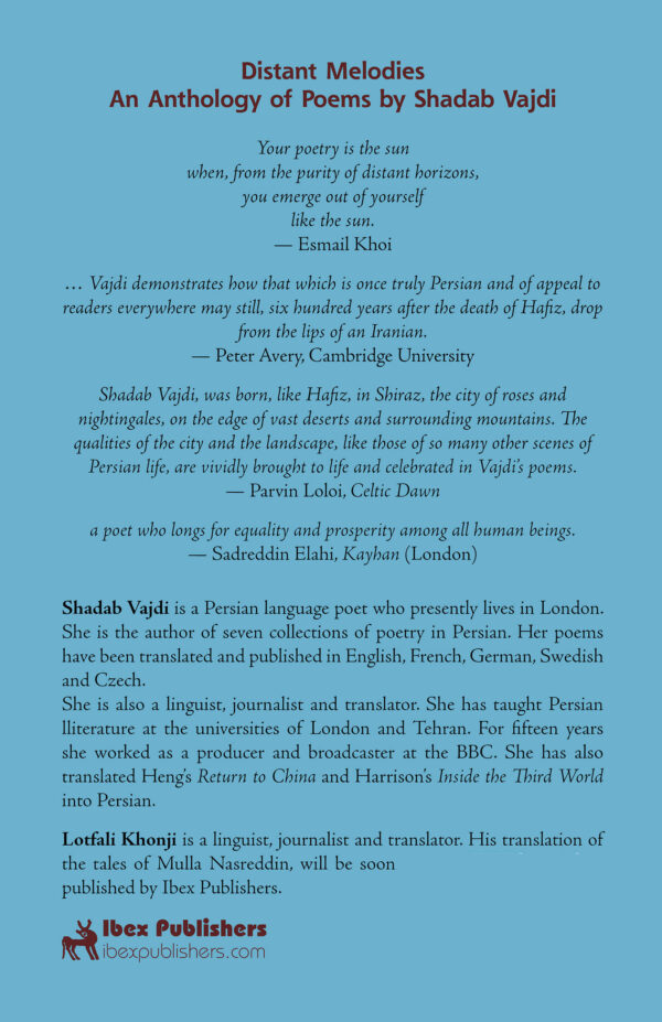 Khonji Distant Melodies BC RS Distant Melodies: An Anthology of Poems